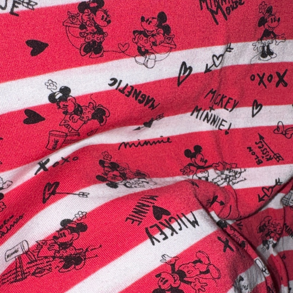 Disney Parks- Women’s Re and White Striped Graphic T-Shirt Size Medium - Picture 8 of 14